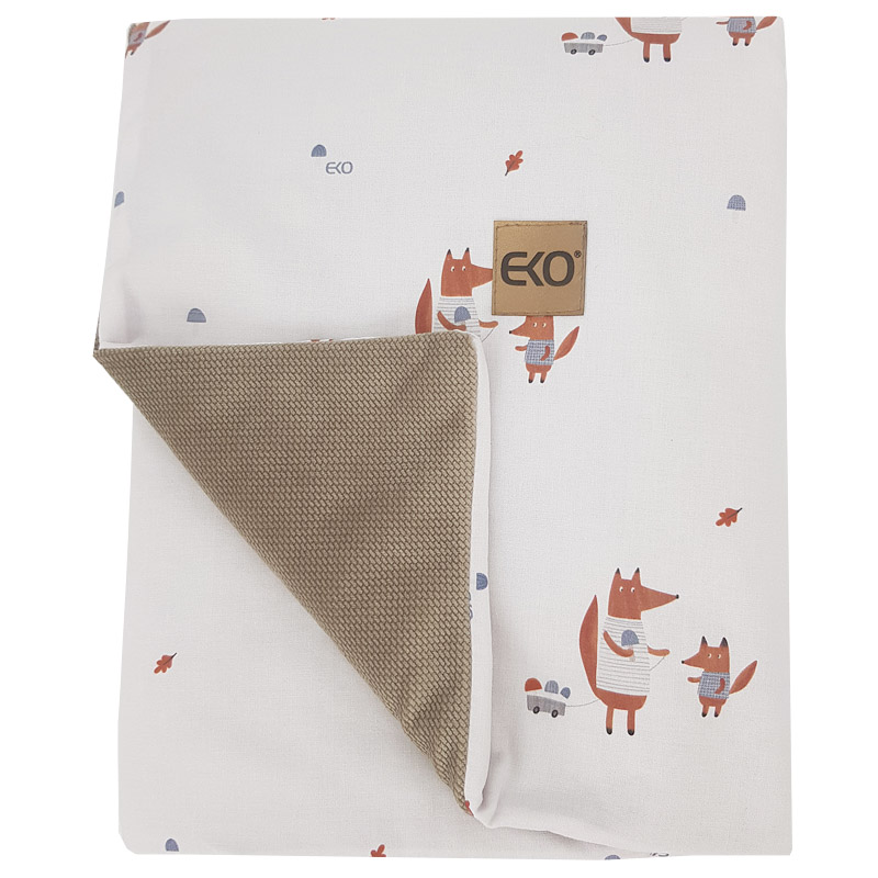 EKO Takaró pamut kétoldalas bársony alátéttel Fox 100x80cm termék 2. képe